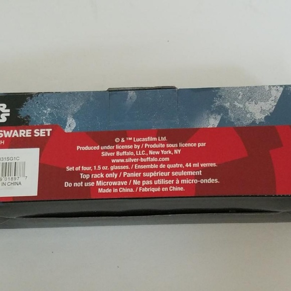 STAR WARS GLASSWARE SET SHOT GLASSES - Picture 2 of 4